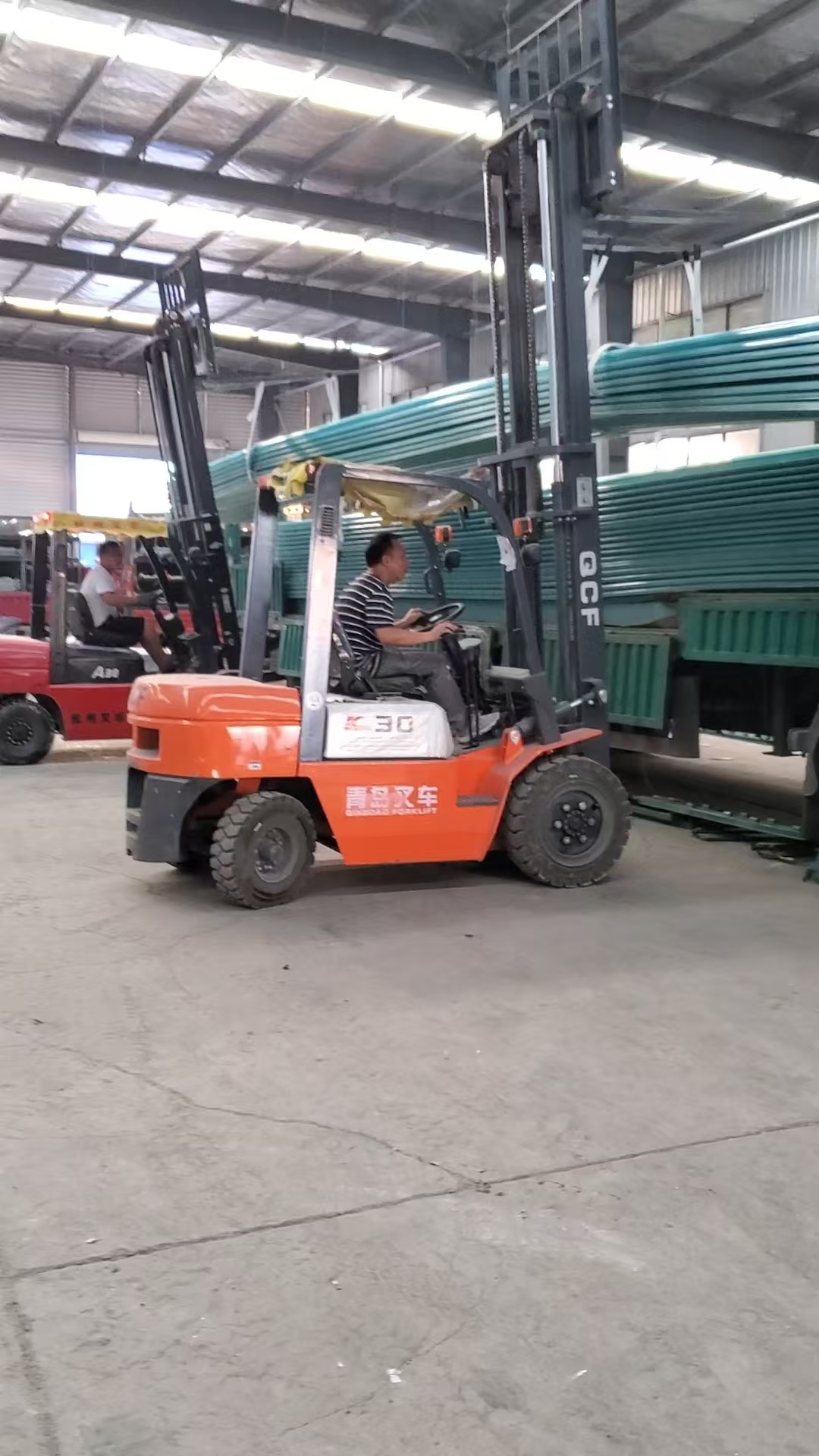 Multi-color FRP sheets prepared for shipment