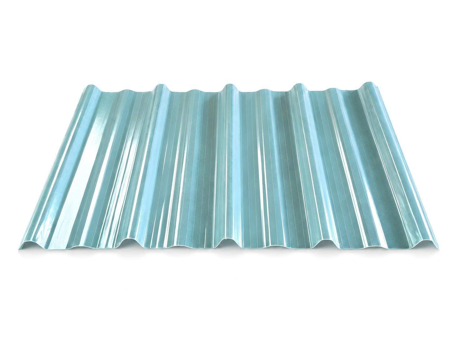Light Green Transparent Corrugated FRP Sheet