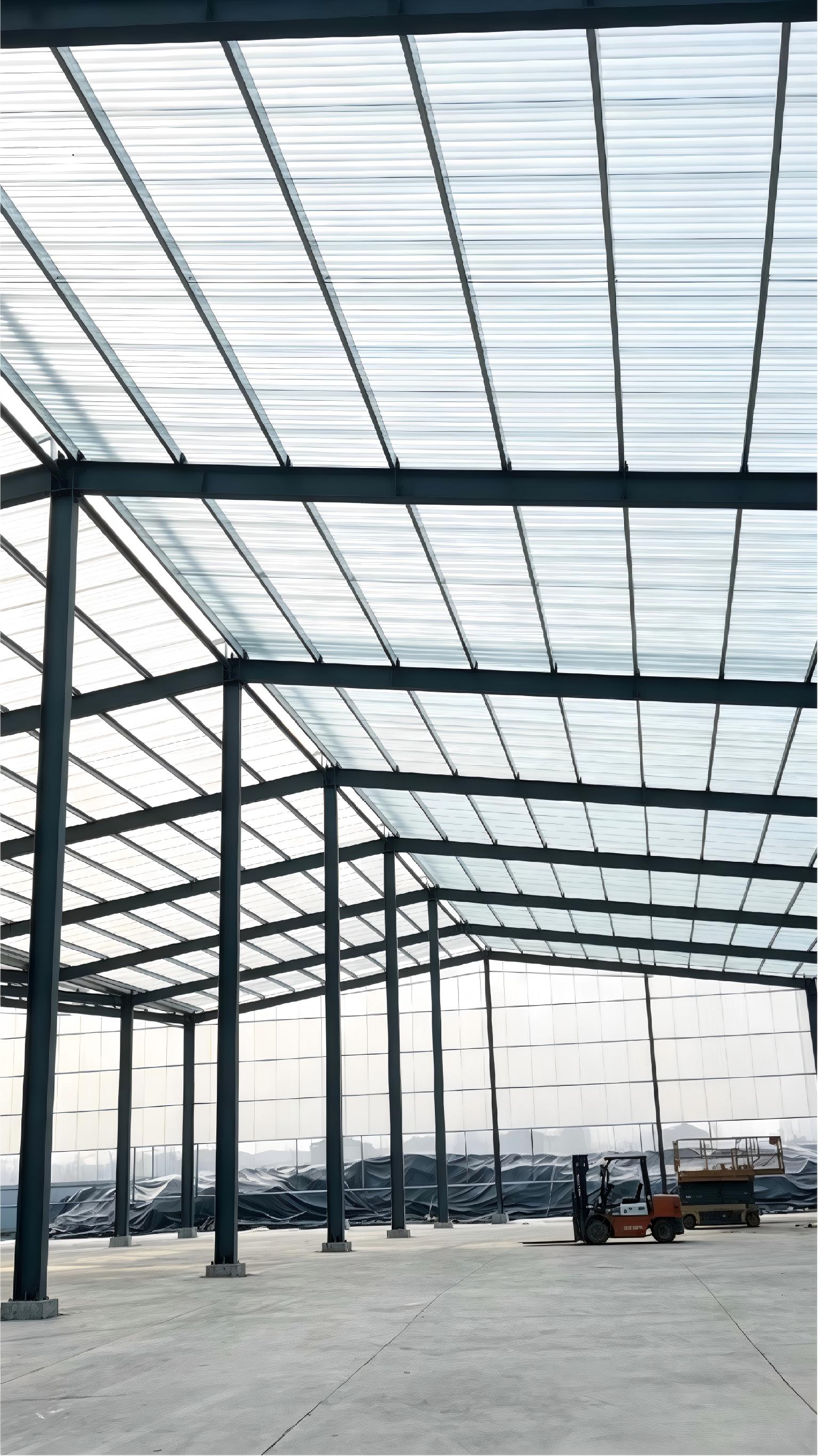 Factory building FRP roofing project